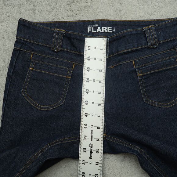 New York & Company Jeans Women's Size 8 Blue Low-Rise Flare Denim 31.5" Inseam - Picture 6 of 15